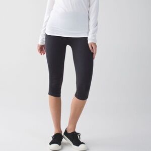 Lululemon In The Flow Crop Leggings Grey